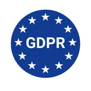 GDPR compliant data protection badge